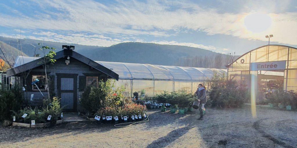 Voici l'entrée de notre horticulture sur besancon